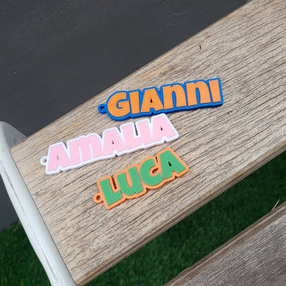 Personalized 3D Printed Name Keychain – Custom Name Tag for Bags & Keys