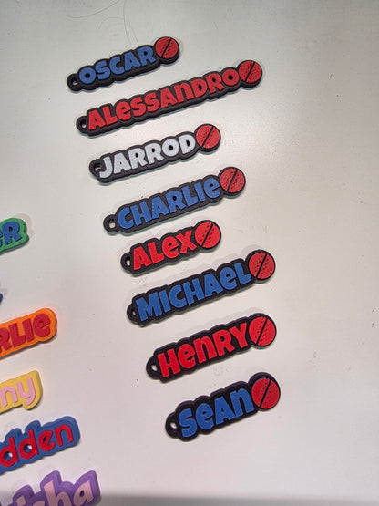 Personalized Sports Keychain – Custom 3D Printed Baseball & Basketball Name Tag
