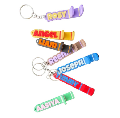 Personalized 3D Printed Phone Stand Keychain – Custom Name Mobile Holder