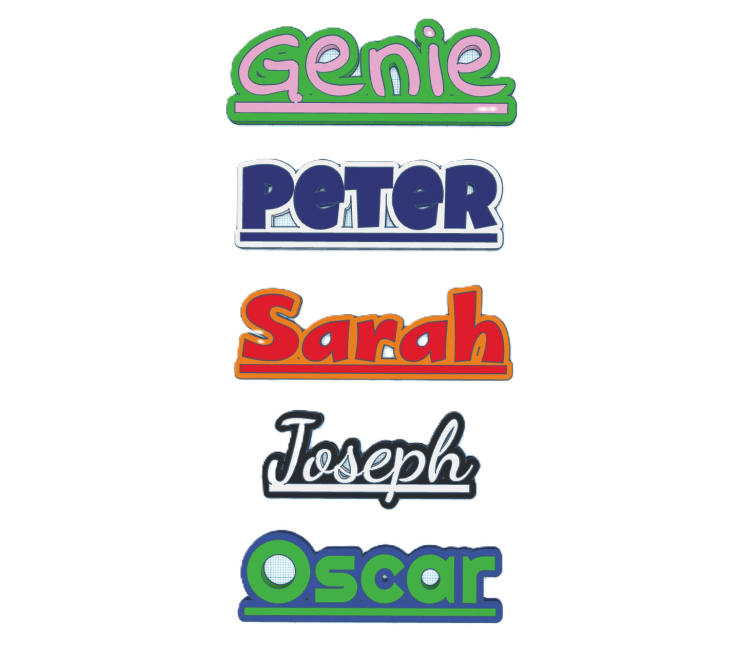 Personalized Desk Name Sign, Personalized 3D Printed Bag Tag, Desk Name Plaque, Personalized Desk Name Plates, Desk Name Plates Office