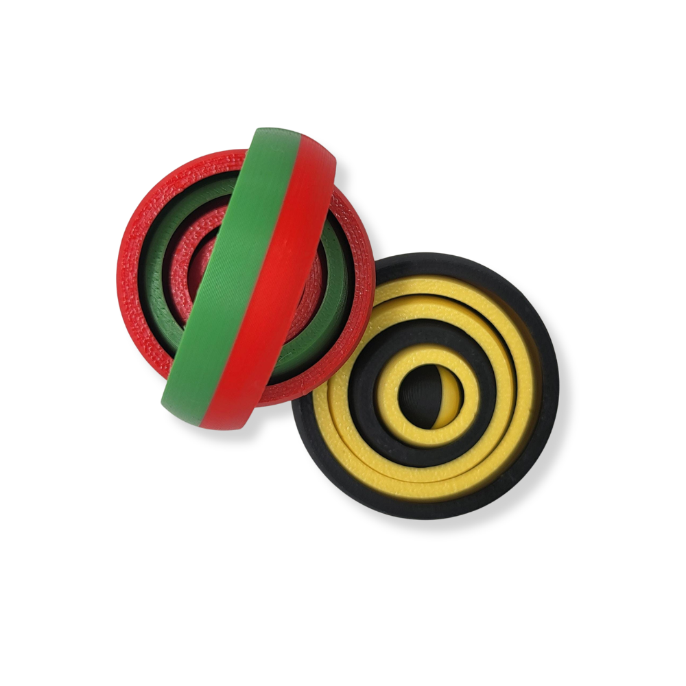 3D Printed Gyroscopic Fidget Toy – Stress Relief Desk Toy & STEM Gift for Kids & Adults