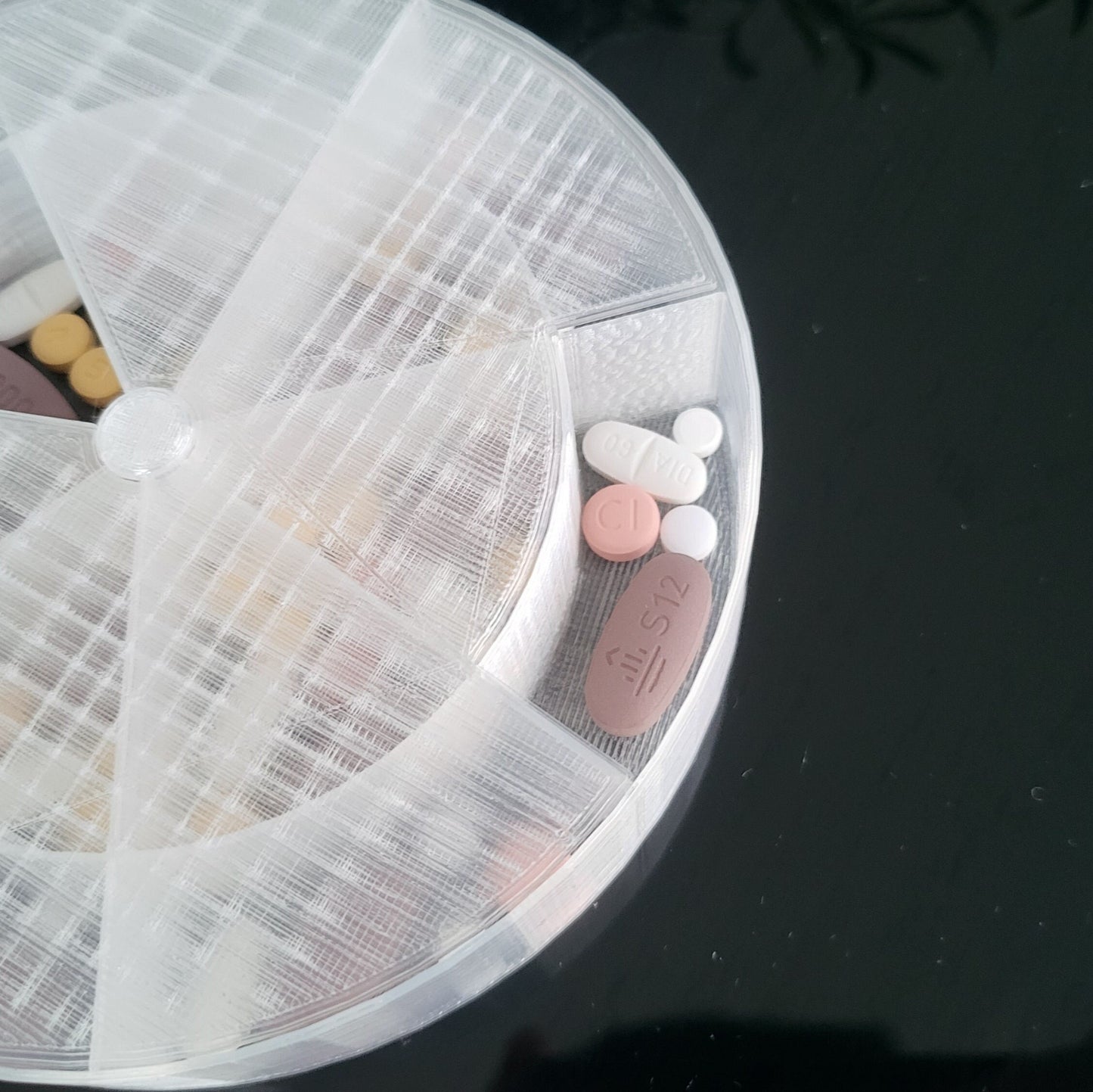 Personalized Mini 7 Day Pill Case – Weekly Medication Organizer Box