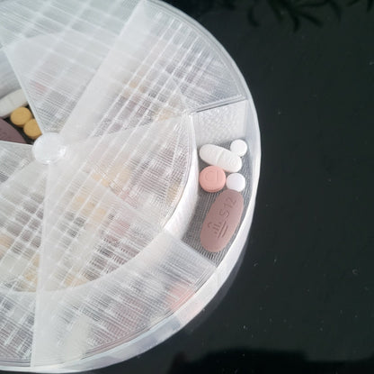 Personalized Mini 7 Day Pill Case – Weekly Medication Organizer Box
