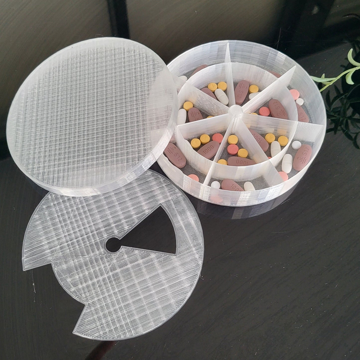 Personalized Mini 7 Day Pill Case – Weekly Medication Organizer Box