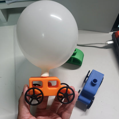 Balloon Powered Toy Car for Kids – Air Powered Racing Car Fun Party Gift