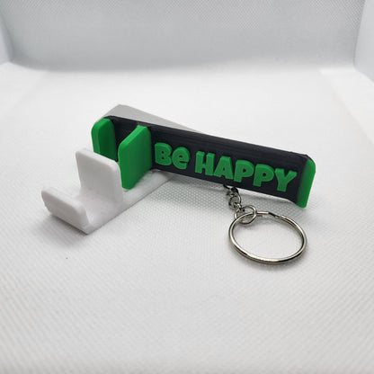 Personalized 3D Printed Phone Stand Keychain – Custom Name Mobile Holder