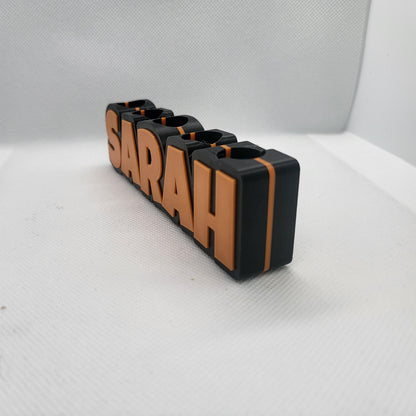 Custom Standing Name Pen Holder | 3D Printed Desk Organizer for Kids | Personalized Sign Display | Birthday Gift for Her