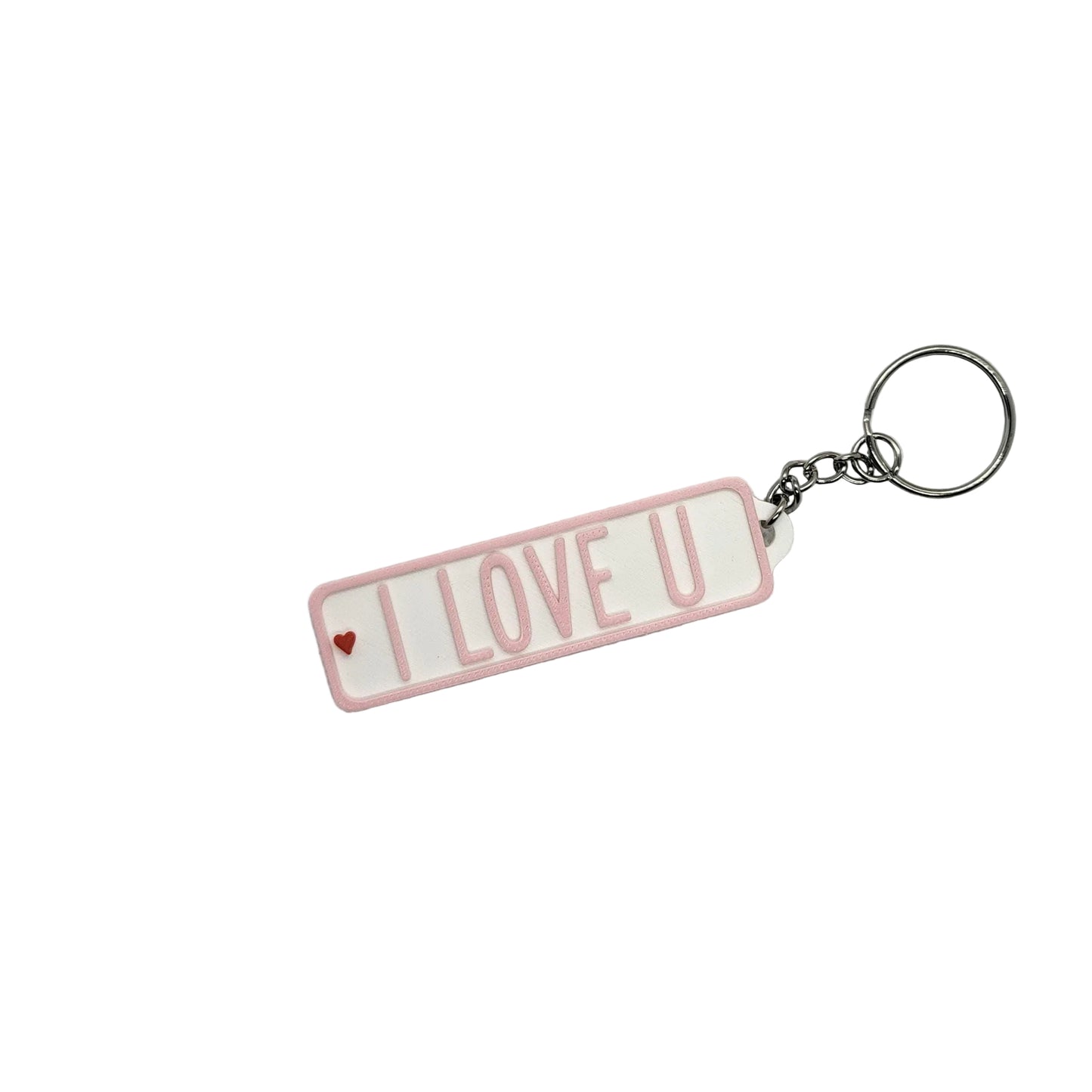 Personalized License Plate Keychain – Custom 3D Printed Number Plate Tag