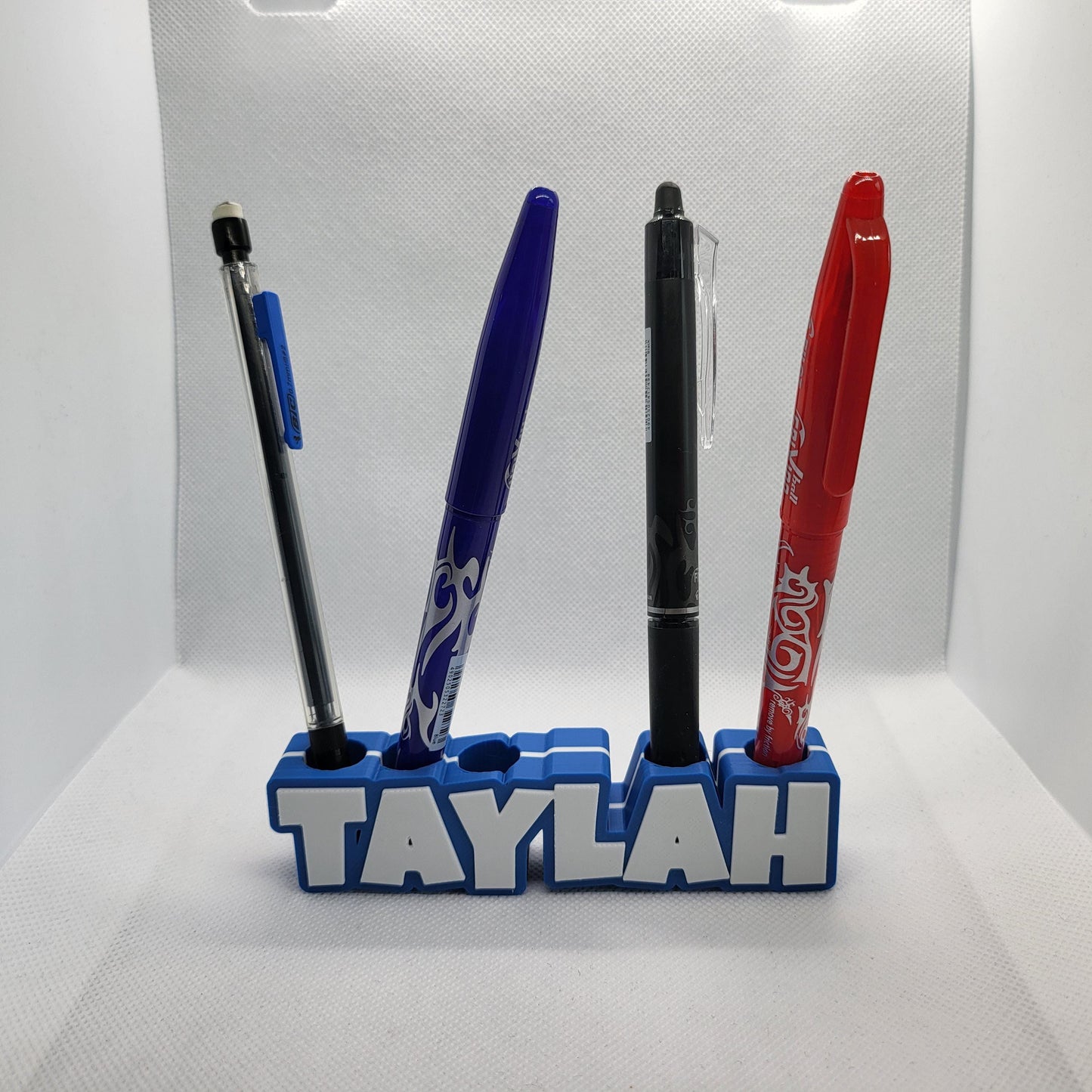 Custom Standing Name Pen Holder | 3D Printed Desk Organizer for Kids | Personalized Sign Display | Birthday Gift for Her