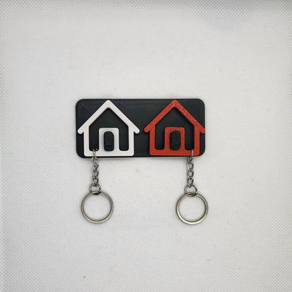 Personalized House Keychain Gift For Girl, 3d Printed Keyrings Set for New Homeowners, Customized Couples First New Home Gift