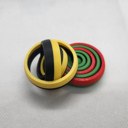 3D Printed Gyroscopic Fidget Toy – Stress Relief Desk Toy & STEM Gift for Kids & Adults