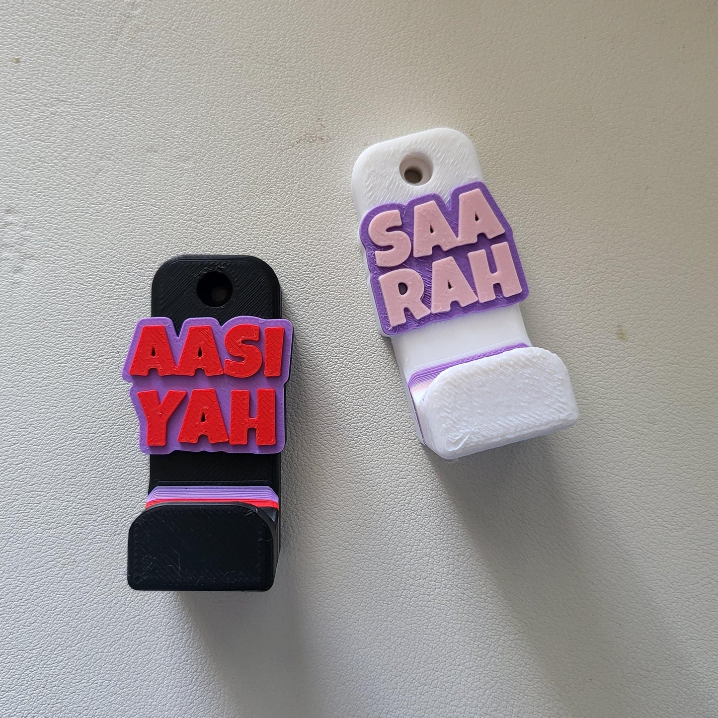Personalized 3D Printed Wall Hooks – Custom Name Coat Hook for Kids & Adults