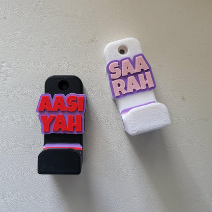 Personalized 3D Printed Wall Hooks – Custom Name Coat Hook for Kids & Adults