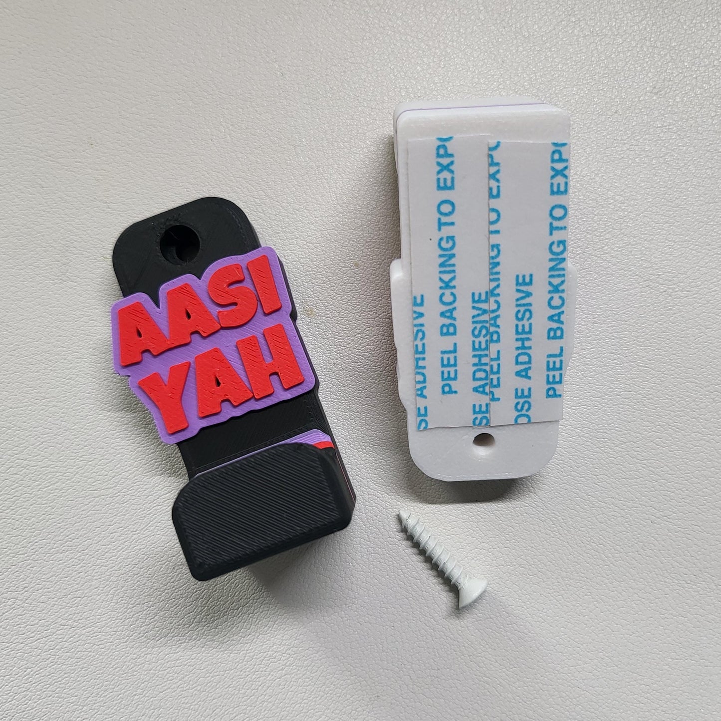 Personalized 3D Printed Wall Hooks – Custom Name Coat Hook for Kids & Adults