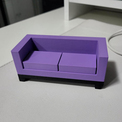 3D Printed Mini Sofa Business Card Holder – Therapist Couch Desk Display