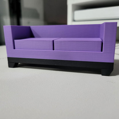 3D Printed Mini Sofa Business Card Holder – Therapist Couch Desk Display