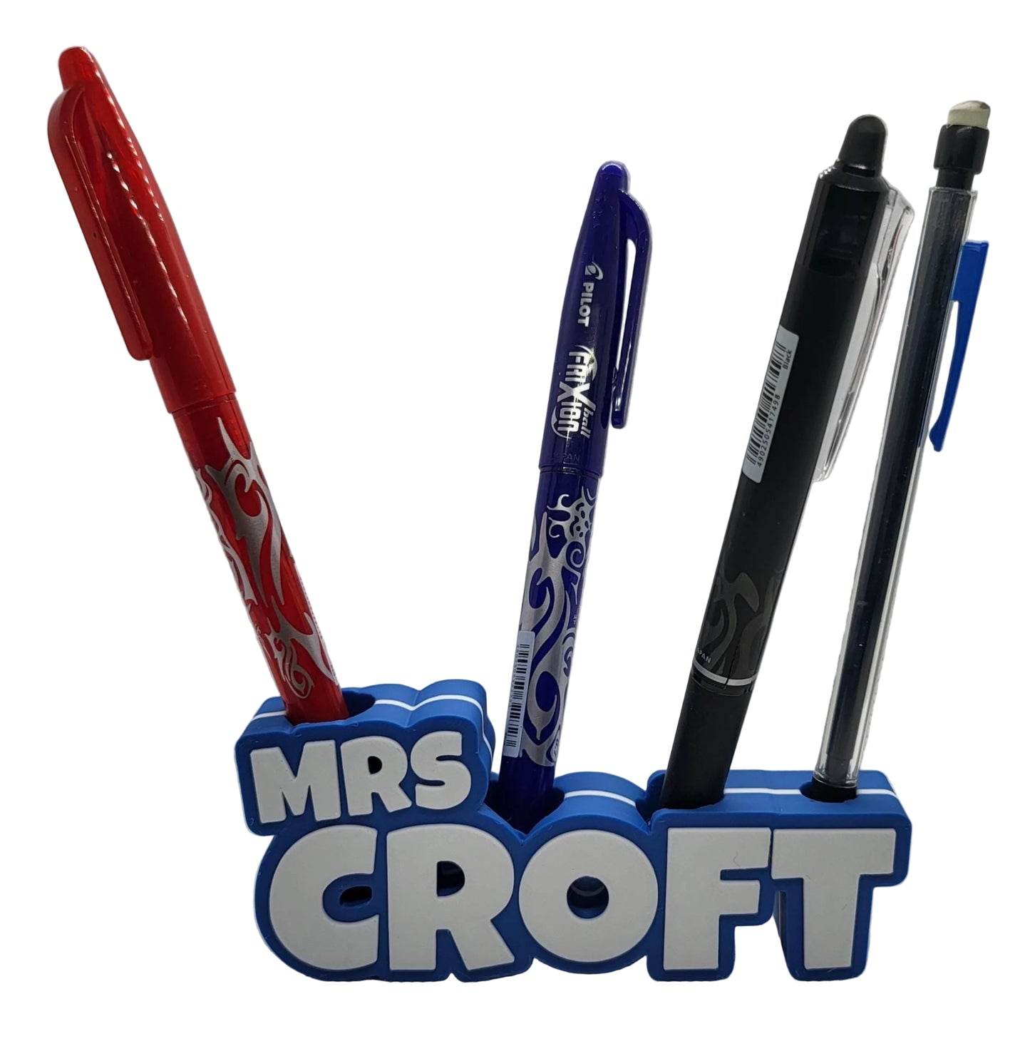 Custom Standing Name Pen Holder | 3D Printed Desk Organizer for Kids | Personalized Sign Display | Birthday Gift for Her
